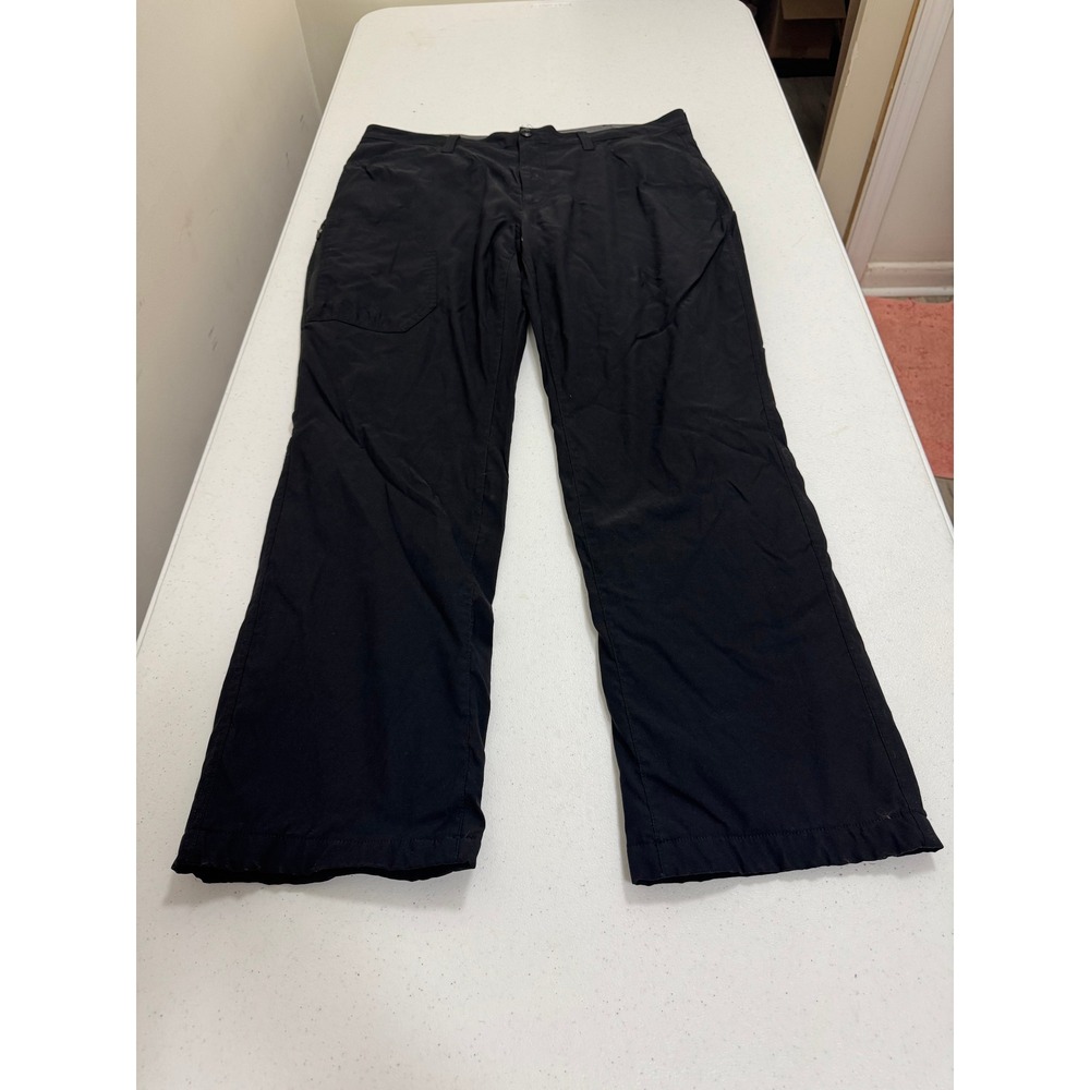 Eddie Bauer First Ascent Guide Pants Mens 40x32 Black Hiking Technical Straight